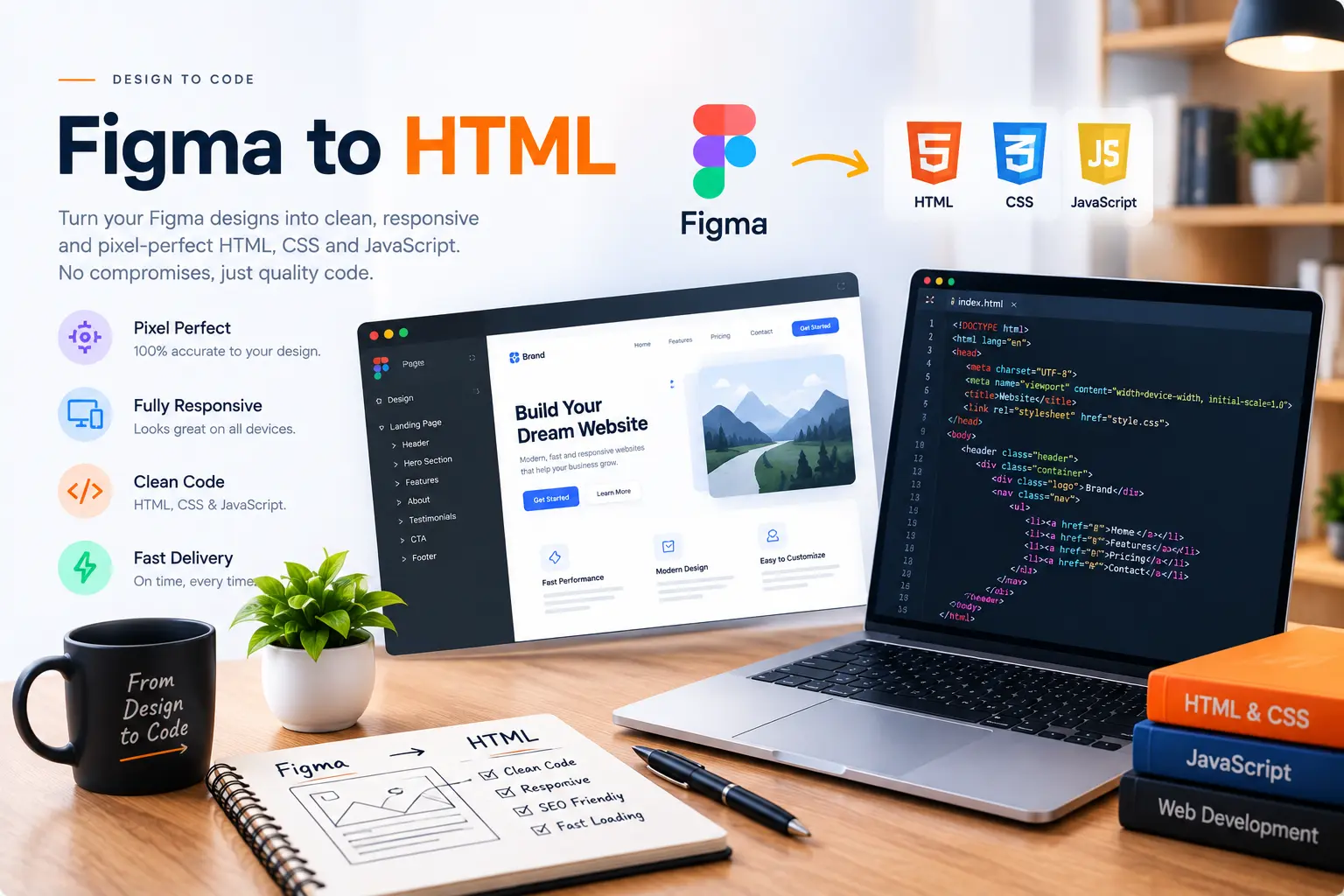 Figma to HTML conversion guide